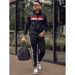 Czarny dres męski Denley 3A166