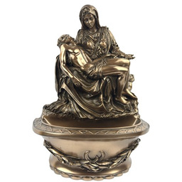 Kropielnica Pieta Jezus z Marią Anioł Na Prezent