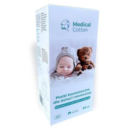 Medical Cotton Płatki kosmetyczne dla dzieci, 90 szt.