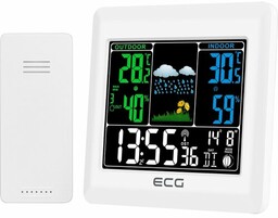 ECG MS 300 White stacja pogodowa, biały