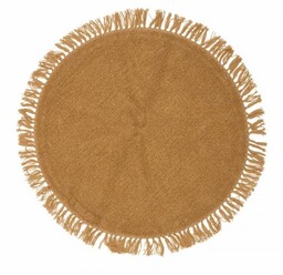 Bloomingville LENEA Dywan Wełniany 110 cm / Żółty