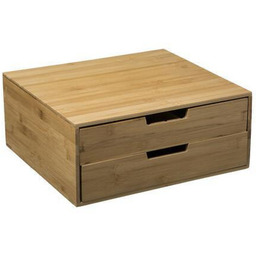 Organizer bambusowy z 2 szufladkami