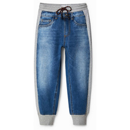 Hybrydowe spodnie dżinsowe joggery