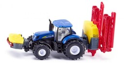 Siku, traktor New Holland z opryskiwaczem