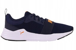 Buty dziecięce Puma Wired Run Jr granatowo-pomarańczowe 374214