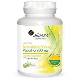 ALINESS Bromelaina 500mg + Papaina 200 mg, 100