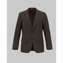 marynarka do zestawu parito brązowa slim fit