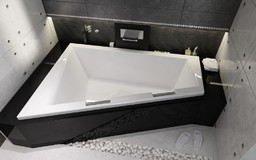 Riho Doppio wanna narożna 180x130cm prawa+nóżki+syfon B033001005/207097/19975