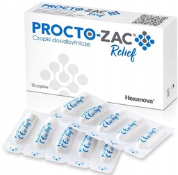 Procto-Zac Relief, 10 czopków doodbytniczych