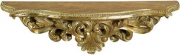 Biscottini Barokowa półka 44x14x13cm Antyczne złote półki Shabby