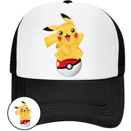 CZAPKA Z DASZKIEM POKEMON PIKACHU DLA DZIECI SIATKA