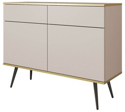 Komoda ORO KSZ-107 Beżowy Czarne nogi