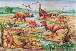 Melissa & Doug  puzzle podłogowe z dinozaurami