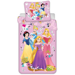 Pościel 160x200 Ksieżniczki Princess różowa
