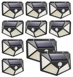 Lampa Solarna 100 Led uliczna Z Czujnikiem Ruchu