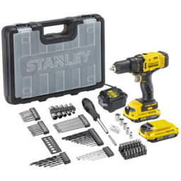 Wiertarko-wkrętarka Stanley Fatmax V20 z akcesoriami 100 sztuk