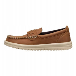 HeyDude Męskie Buty Mokasyny Wsuwane Skórzane Wally NXT