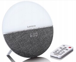 Radio-budzik Hi-Fi Lenco CRW-4GY Lampka Bluetooth