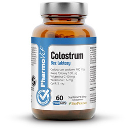 PharmoVit Colostrum Bez laktozy, 60 kapsułek