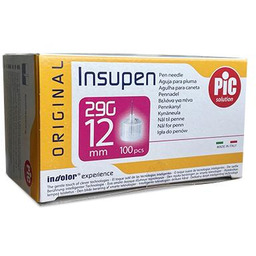 PIC Insupen Igły do penów insulinowych 29G 12mm,