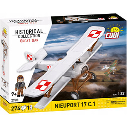 Klocki Cobi 2998 Nieuport 17C.1 110 Pol Samolot