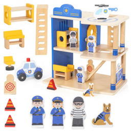 Viga Drewniany Komisariat Policji Radiowóz 3 poziomy 14