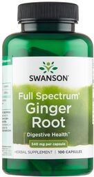 Swanson Ginger Root, imbir lekarski, 100 kapsułek