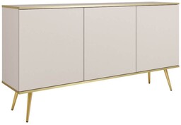 Komoda ORO K-160 Beżowy Złote nogi