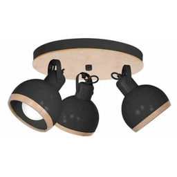 MILAGRO MLP8659 Lampa sufitowa OVAL BLACK 3xE27