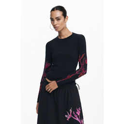 Sweter z rękawami w kolorze orchidei