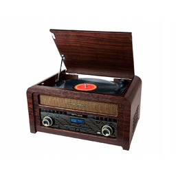 Mikrowieża CD Z Gramofonem Radio Cyfrowe Dab+ Muse