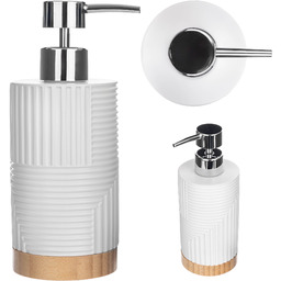 Dozownik na mydło Lunel okrągły biały