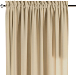 Zasłona na kanale z grzywką 1 szt., waniliowy,