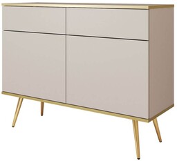 Komoda ORO KSZ-107 Beżowy Złote nogi