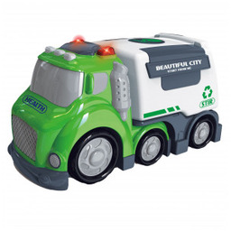 Śmieciarka City Truck Efekty Dźwiękowe Świetlne