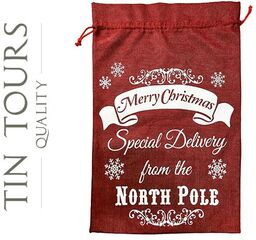 WOREK PREZENTOWY SPECIAL DELIVERY CZERWONY 60X40 cm