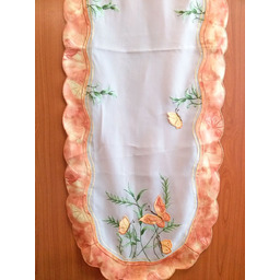 Obrus haftowany 45x110 kolorowe motyle Niska cena!!!