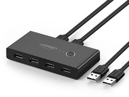 Switch przełącznik box UGreen HUB KVM USB 2x4