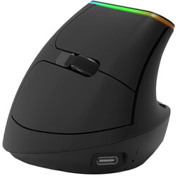 Bezprzewodowa mysz pionowa Delux M618DB BT/2.4G 4000DPI RGB
