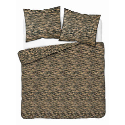 Detexpol Pościel bawełniana beżowa z czarnym motywem animal