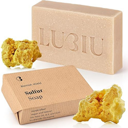 lubiu Mydło siarkowe, 100 g, naturalne mydło, antybakteryjne