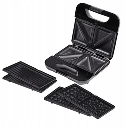 Opiekacz Sandwich Grill Gofrowania 3w1 Raven ES010 800W