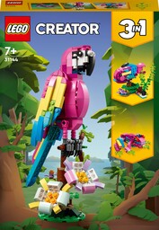Lego Creator 3w1 Egzotyczna różowa papuga 31144