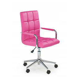 Fotel obrotowy młodzieżowy Gonzo 2 różowy Halmar