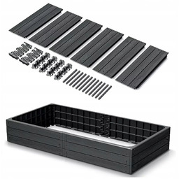 Grządka Rabata Warzywniak Skrzynia Ogrodowa Antracyt