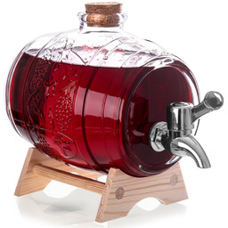 Słój do napojów z kranikiem i stojakiem 1