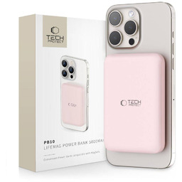 TECH-PROTECT PB10 LIFEMAG MAGSAFE POWER BANK 5000MAH PINK