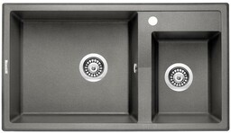 Deante ERIDAN ZQET20B Granitowy Antracyt Zlewozmywak prostokątny