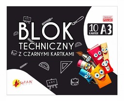 Blok techniczny z czarnymi kartkami 4110140 4110157, Format: