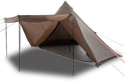 vidaXL Namiot rodzinny tipi, 6-osobowy, brązowy, wodoszczelny